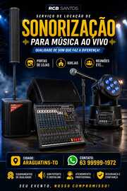 sonorização para música ao vivo