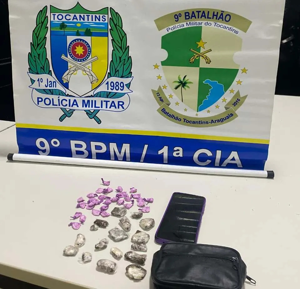 ARAGUATINS: Após denúncia de furto, mulher é presa pela Polícia Militar por tráfico de drogas