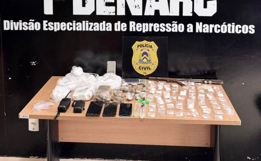 Em Palmas, Denarc desarticula ponto de venda de drogas e prende traficante