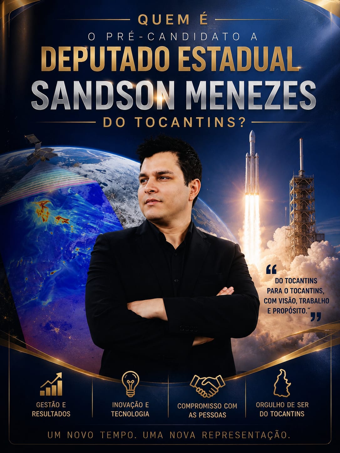 QUEM É SANDSON MENEZES? O PRÉ – CANDIDATO QUE DEFENDE INOVAÇÃO, TECNOLOGIA E DESENVOLVIMENTO PARA O TOCANTINS