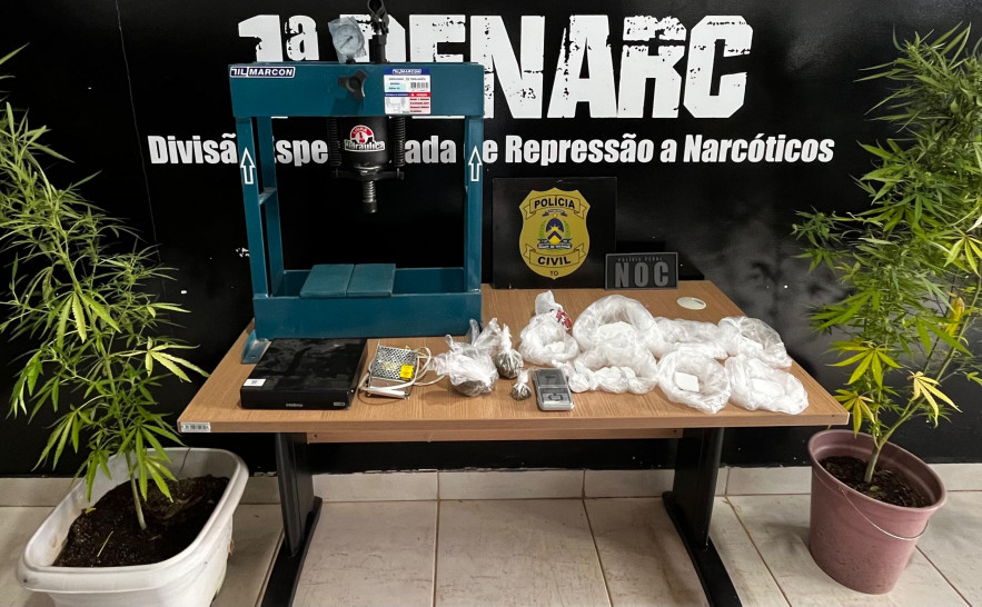 Operação Narke V: Polícia Civil prende traficante, apreende várias porções de drogas e desarticula ponto de venda de entorpecentes em Palmas